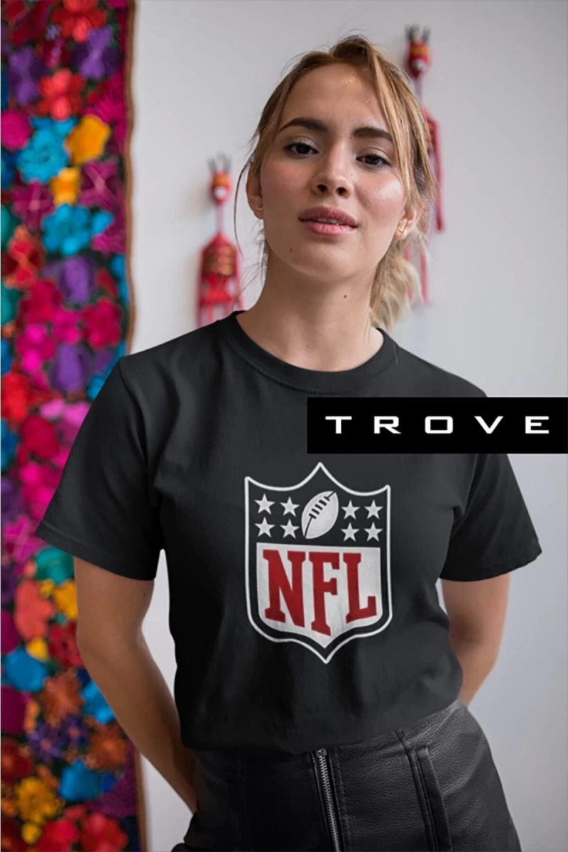 MAVİ Unısex Kadın Erkek Nfl Amerikan Futbolu Canton Baskılı Siyah Beyaz % 100 Pamuk Tasarım
