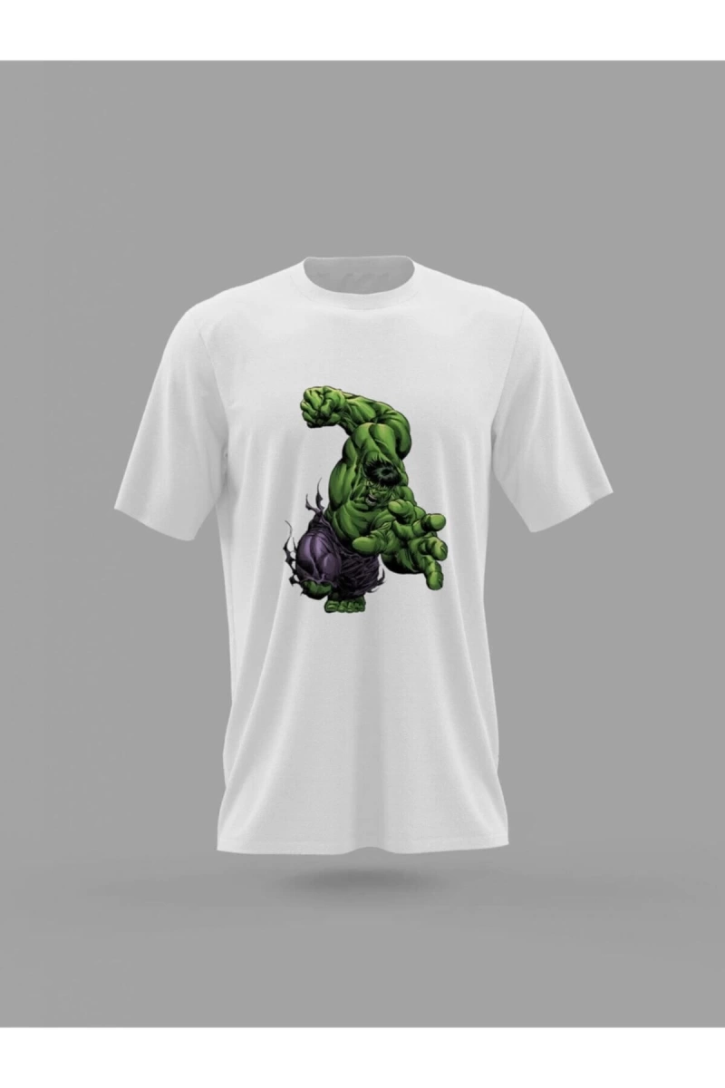 MAVİ Unisex Marvel Hulk Yeşil Dev Baskılı T-shirt PNRMTSHRT4410