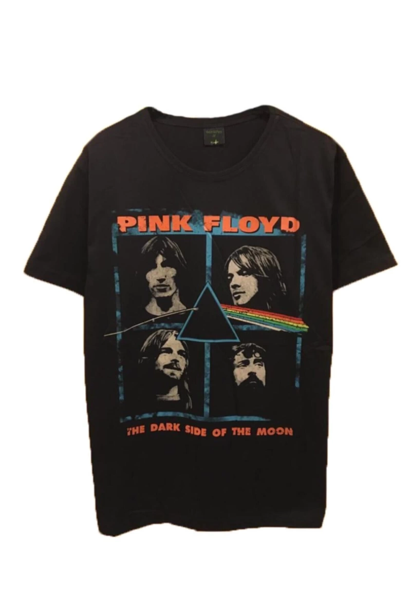 MAVİ Unisex Rock Müzik Pink Floyd Tshirt PNKF5874