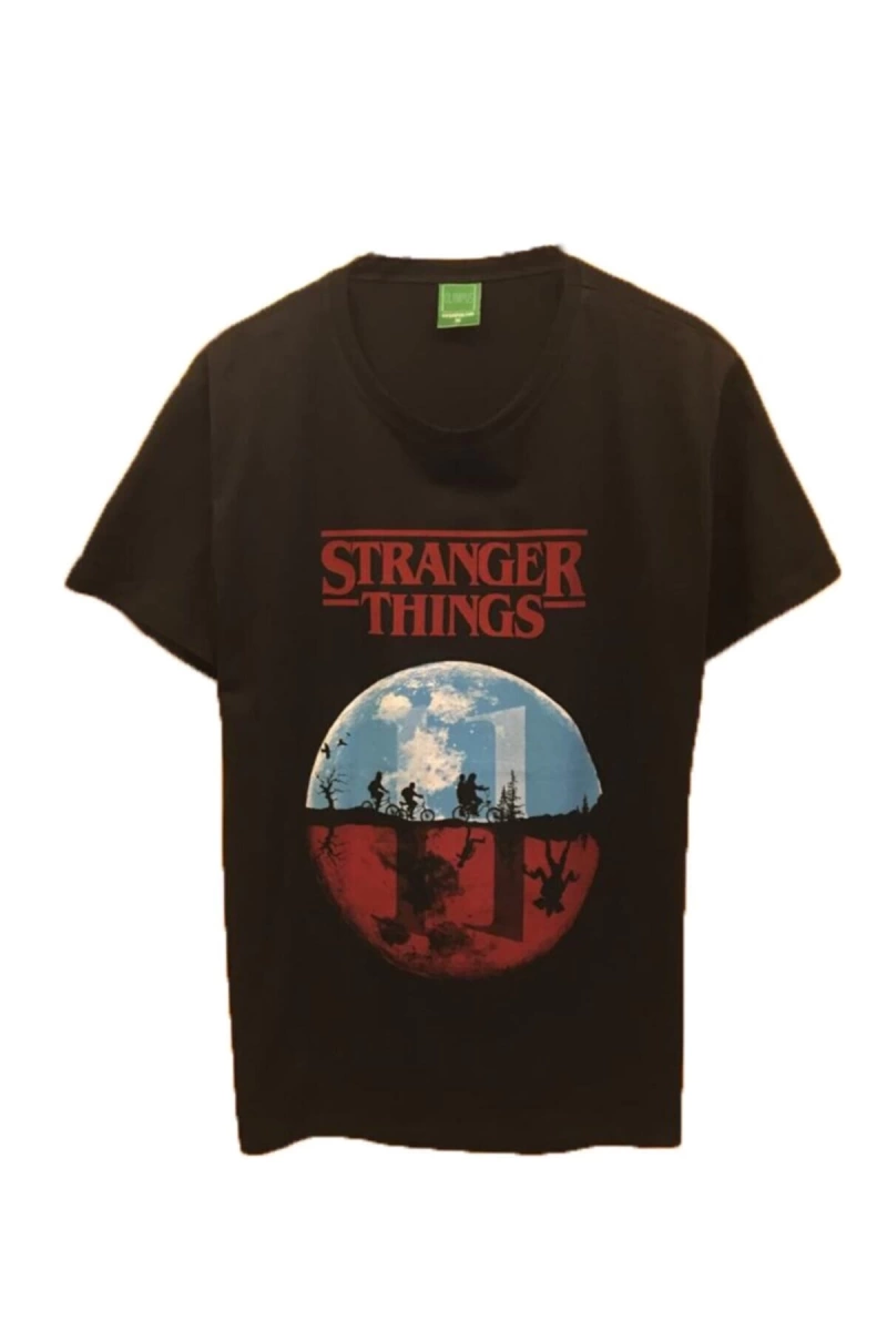 MAVİ Unisex Stranger Things Siyah Tshirt DEFF445110