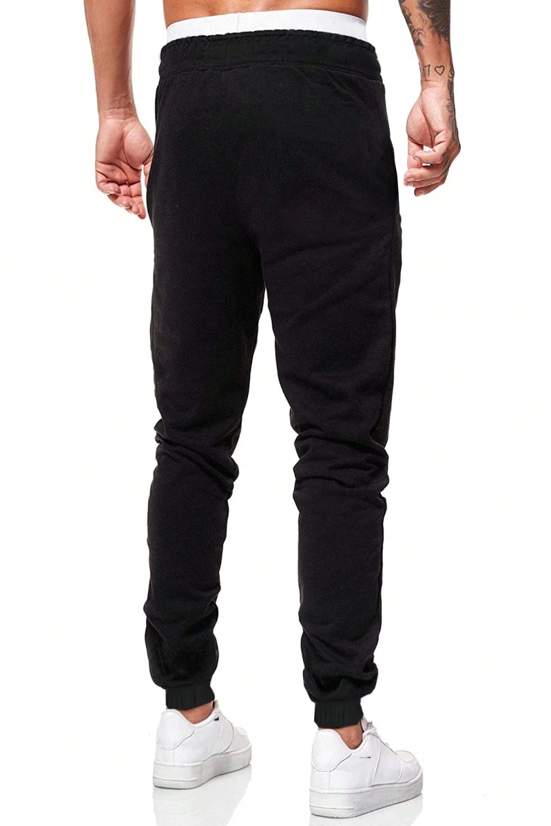 MEN Sokak Hayatı Erkek Düz Renk Günlük Minimalist Pantolon, Yaz İçin Uygun