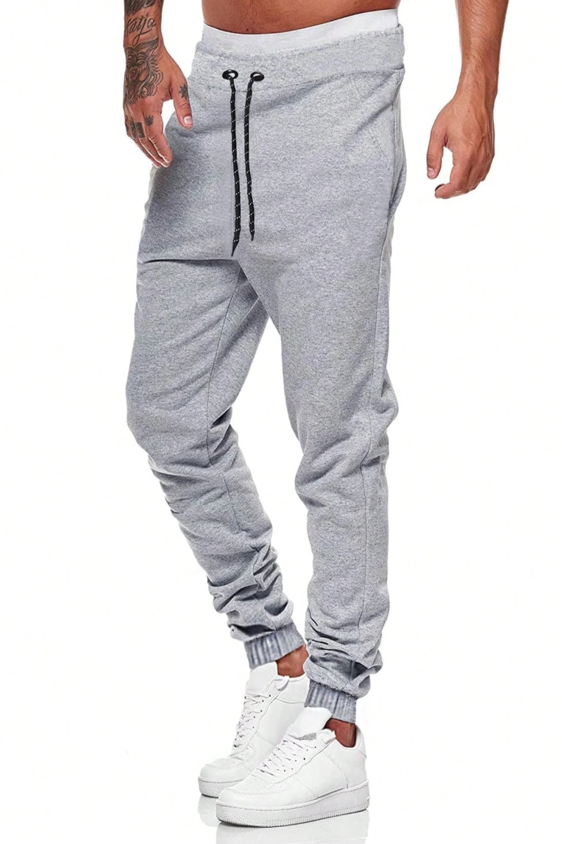MEN Sokak Hayatı Erkek Düz Renk Günlük Minimalist Pantolon, Yaz İçin Uygun