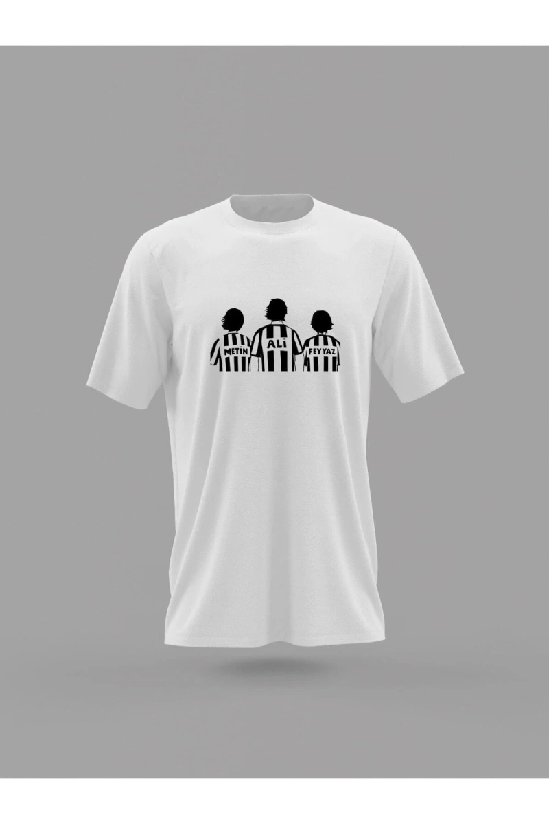 Metin Ali Feyyaz Efsaneler Futbolcu Tasarım Baskılı T-shirt PNRMTSHR