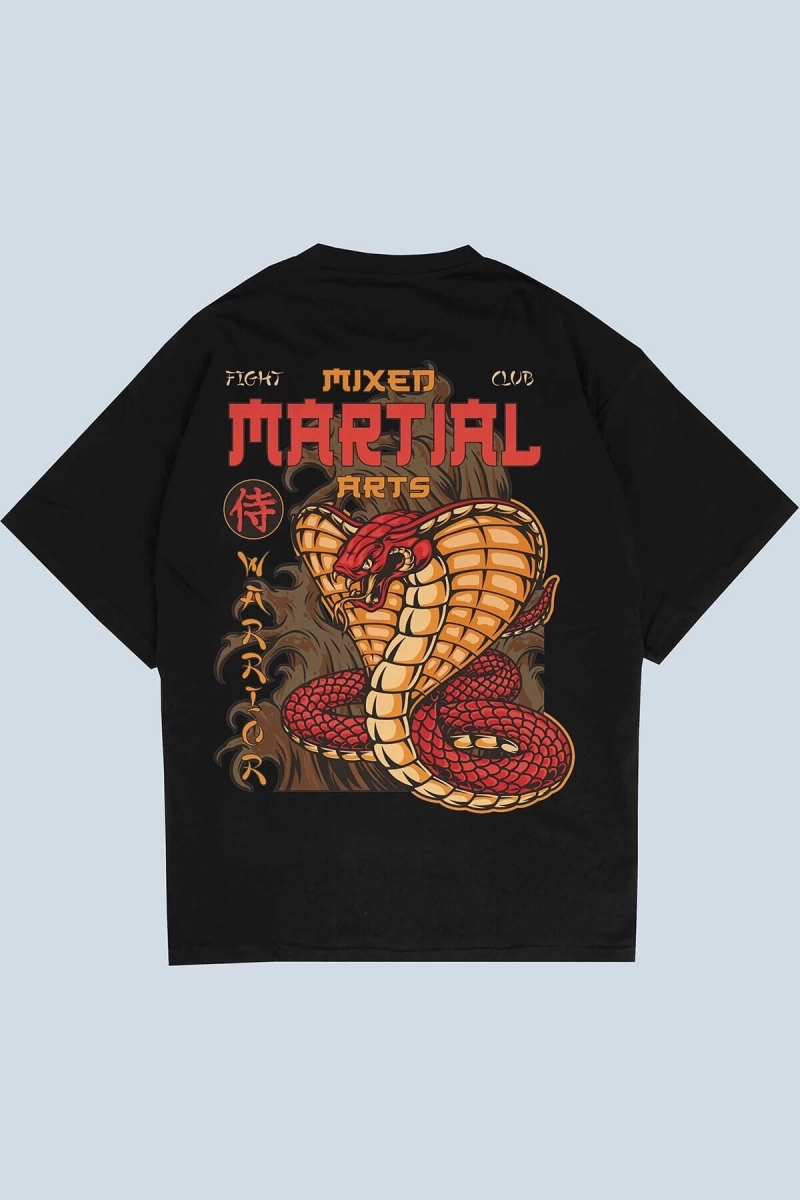MMA Siyah Oversize Unisex T-shirt
