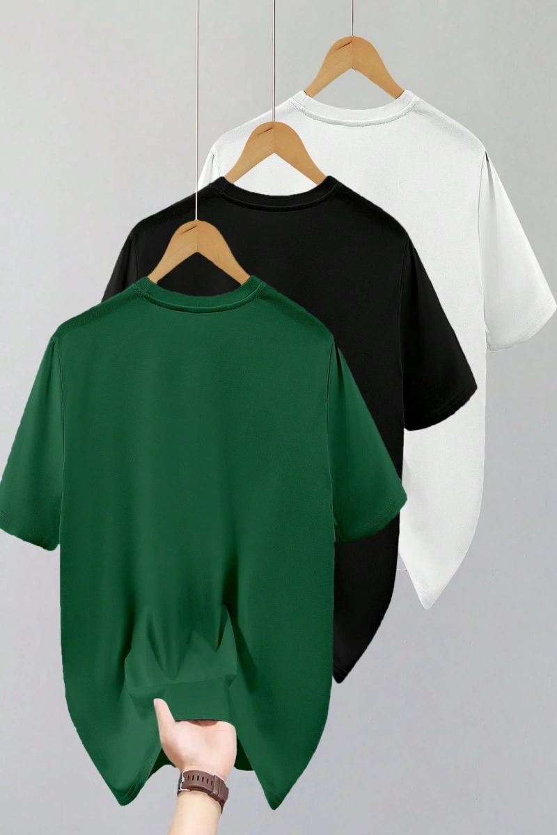 Moda Dalga Desenli Erkek Kısa Kollu Tişört, Yaz
