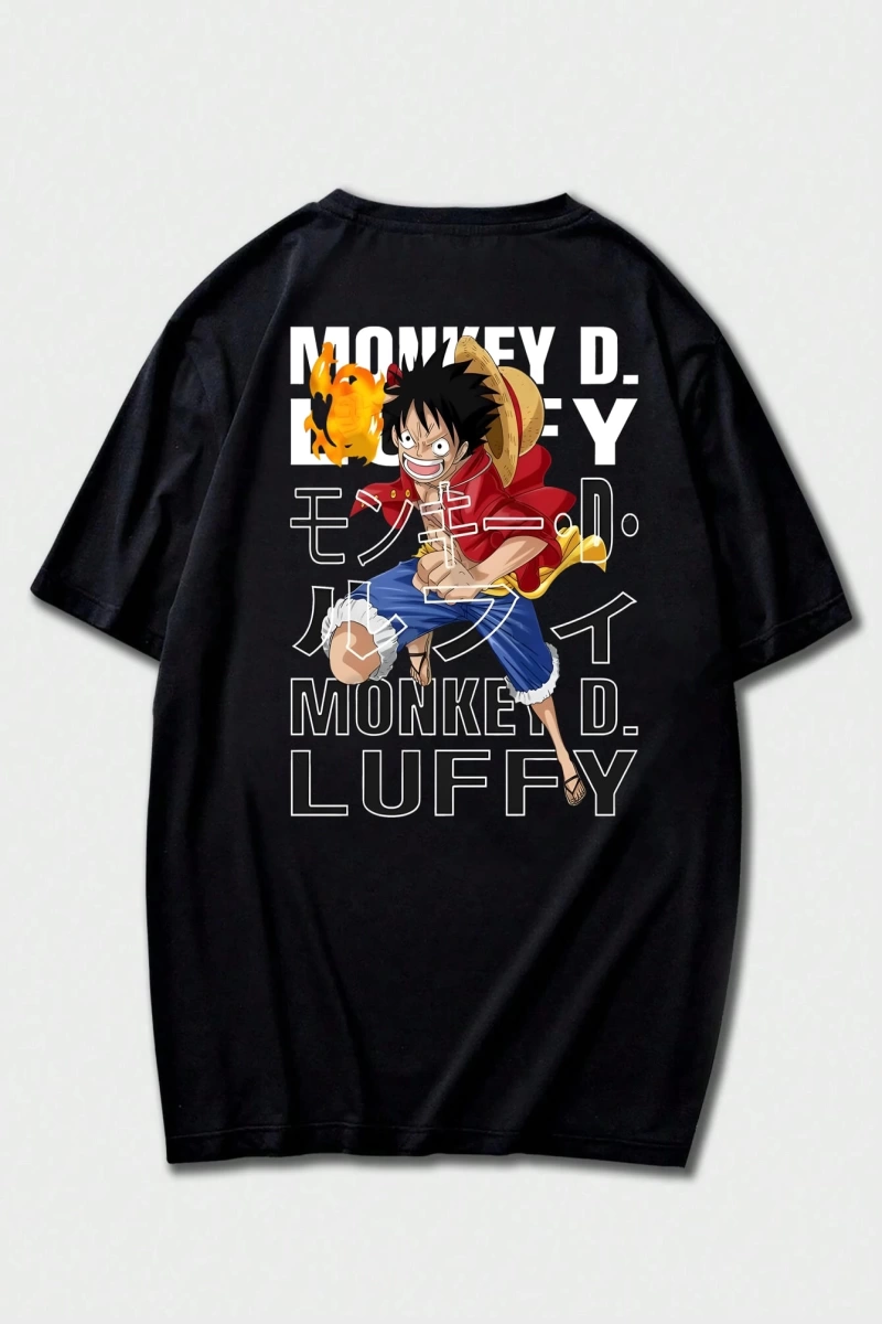 ONE PIECE Baskılı Kısa Kollu Günlük Tişört Erkekler İçin, Yaz