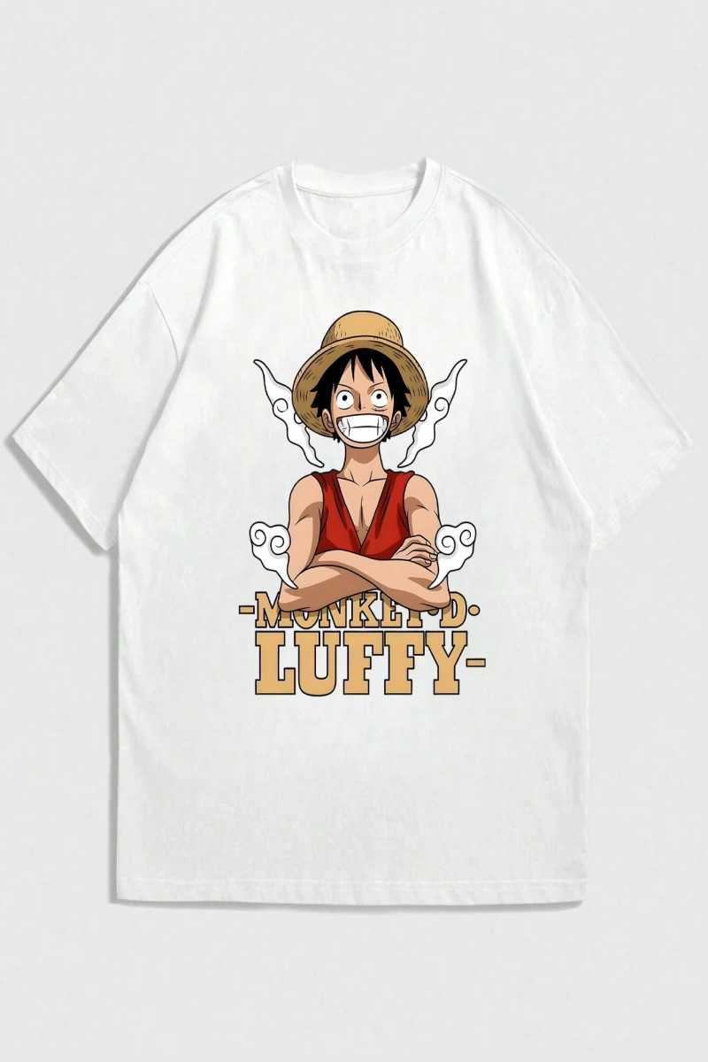 ONE PIECE Grafik Baskılı Kısa Kollu Günlük Tişört Erkekler İçin, Yaz