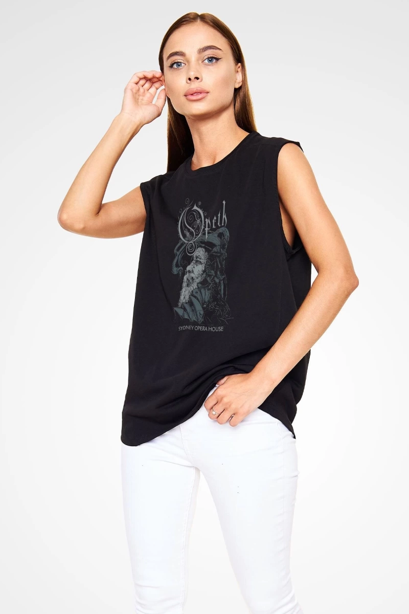 Opeth Siyah Kolsuz Tişört T-shirt
