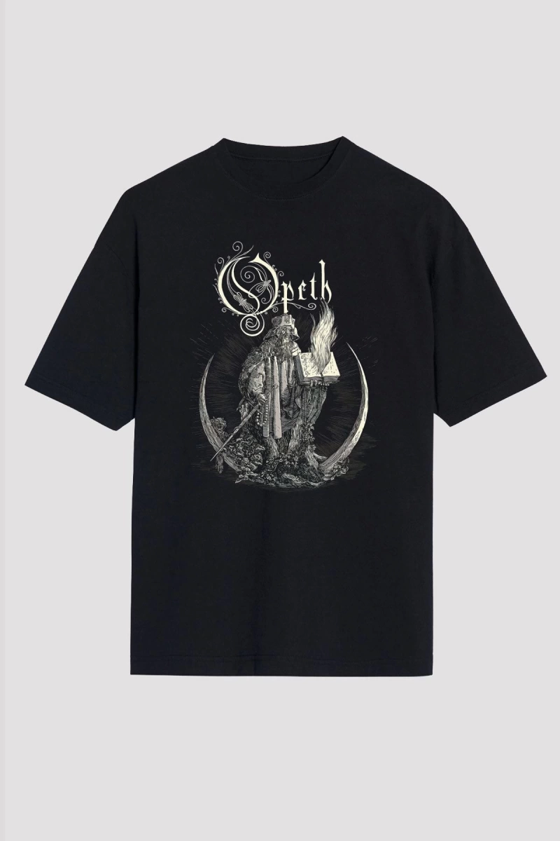 Opeth Siyah Unisex Oversize Tişört T-shirt