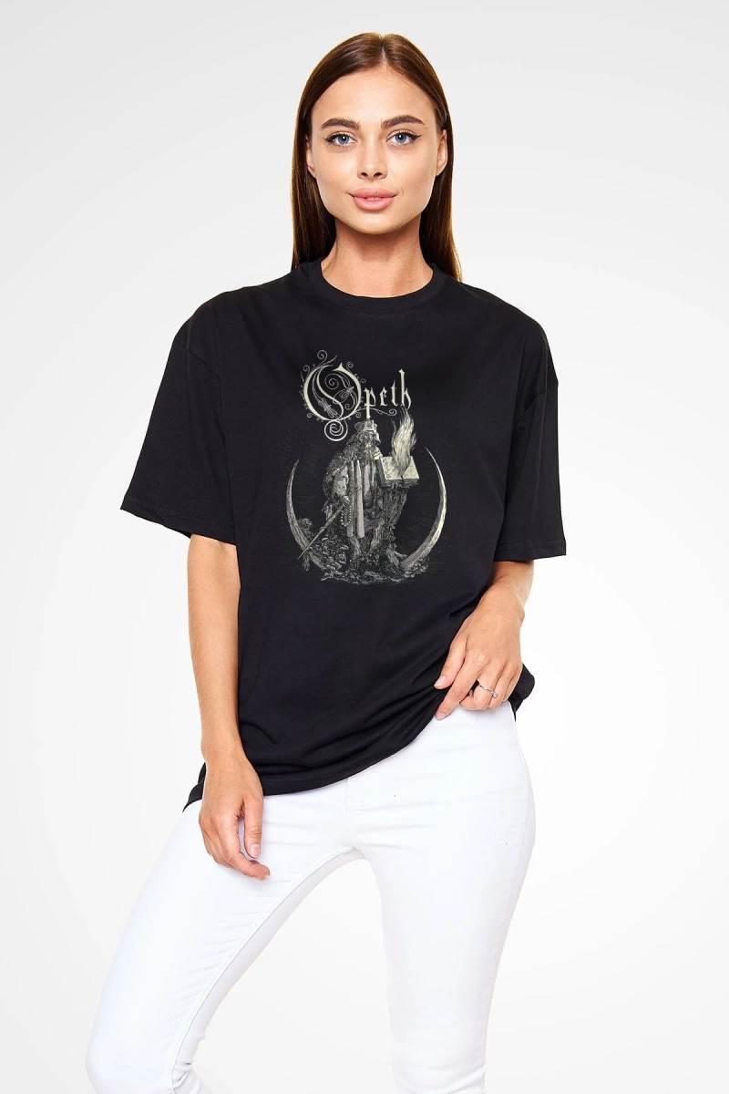 Opeth Siyah Unisex Oversize Tişört T-shirt