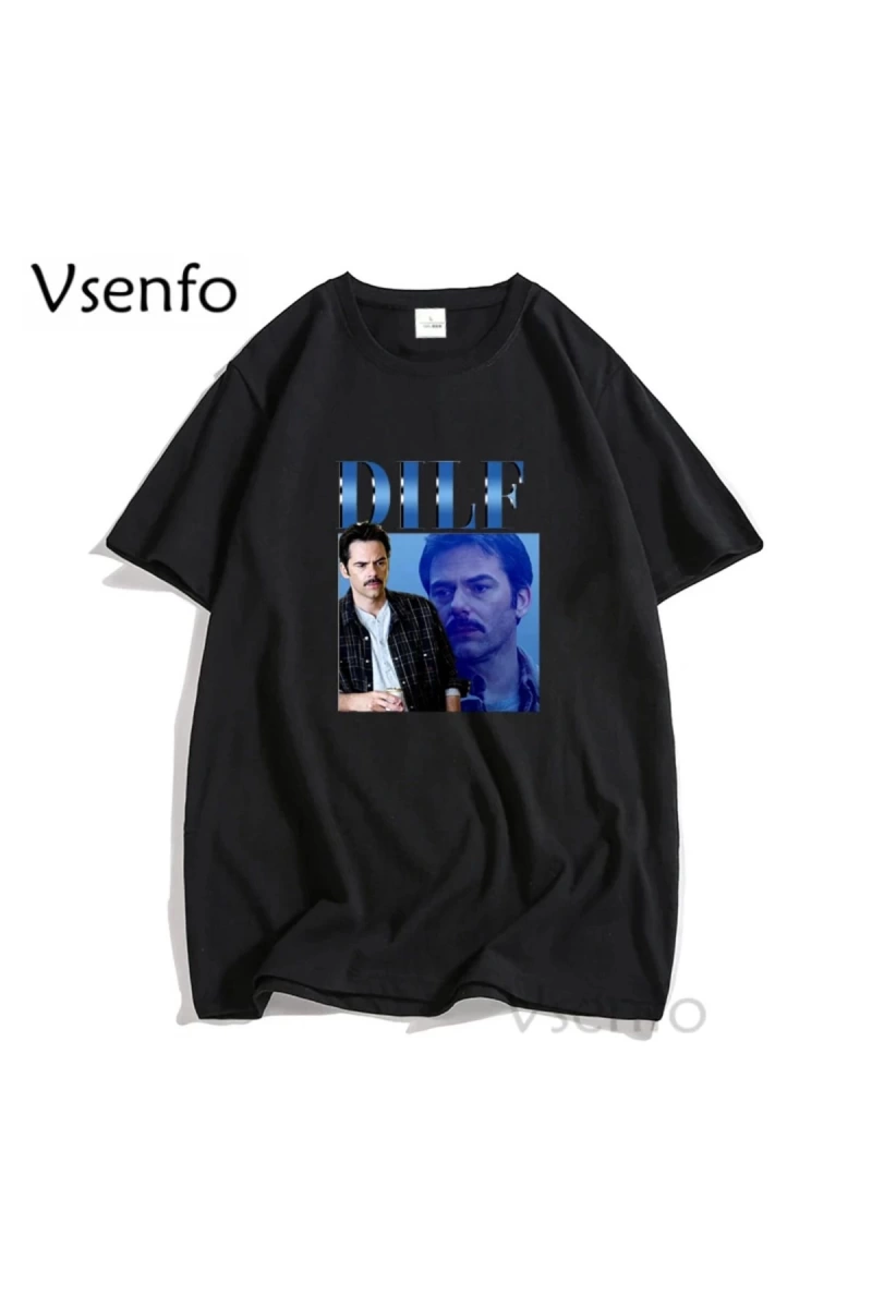 Orijinal DILF Charlie kuğu T-shirt kadın erkek alacakaranlık destan Merch Tshirt boy erkek T