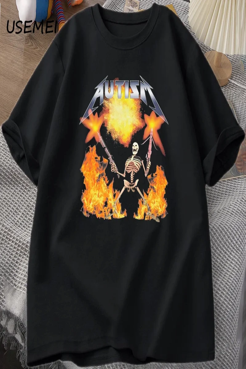 Otizm Meme T-Shirt rahat pamuk kısa kollu Teemizah baskılı Retro kısa kollu T Shirt U 2958