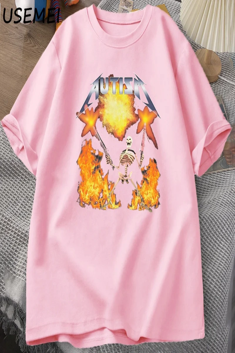 Otizm Meme T-Shirt rahat pamuk kısa kollu Teemizah baskılı Retro kısa kollu T Shirt U 2958