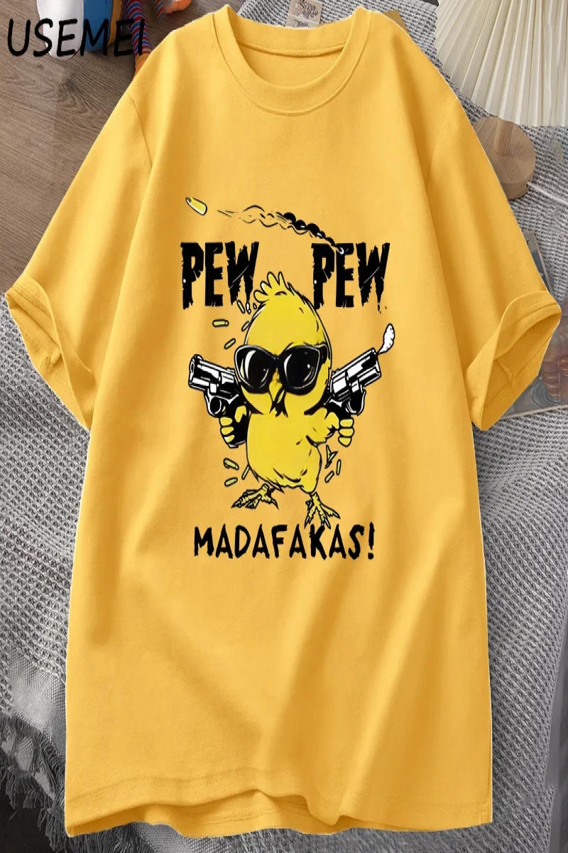Pew Pew Madafakas Komik Grafik T Shirt Çılgın Kedi baskılı tişört Rahat Pamuk Kısa Kollu Yeti 2974