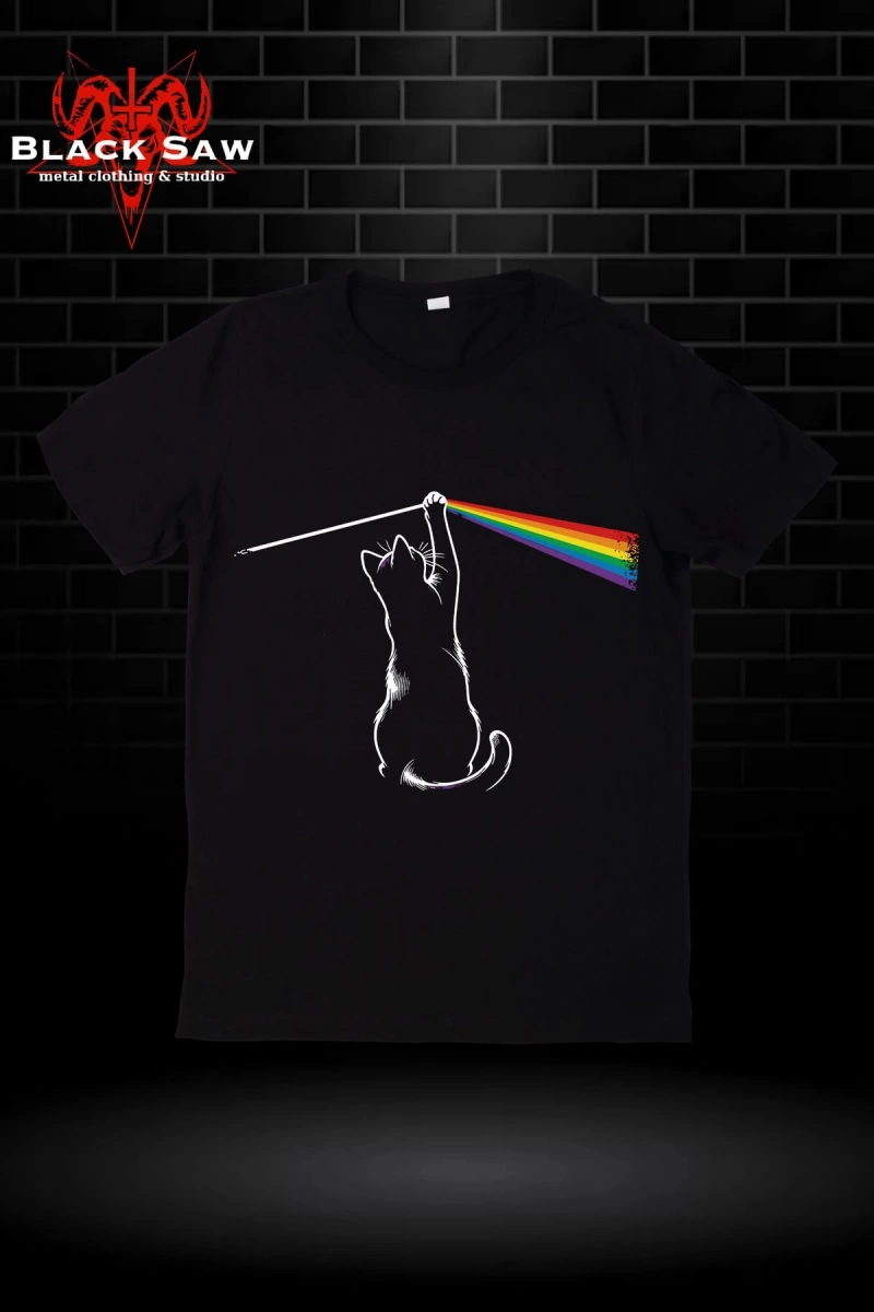 Pink Floyd Kedi Baskılı KODSİYAHSAW