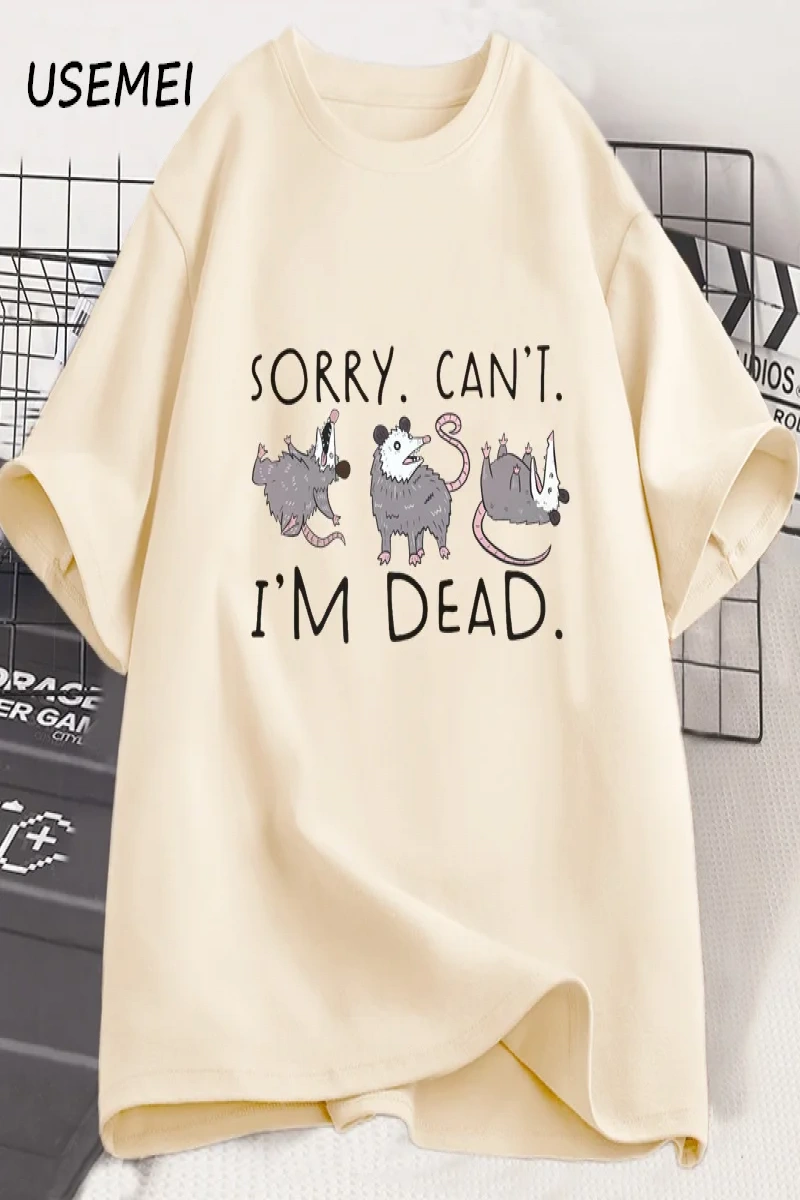 Possum T-shirt komik üzgünüm ben ölü Opossum değilim Lover Meme T Shirt erkekler kadınlar pam 2938