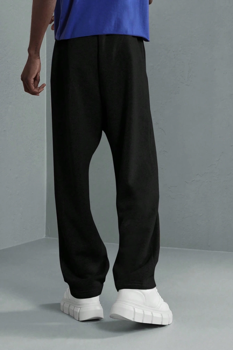 Premium Drop Crotch Eşofman Altı Rahat Kesim Atletik Jogger Yıldız Logolu Ev Giyimi El
