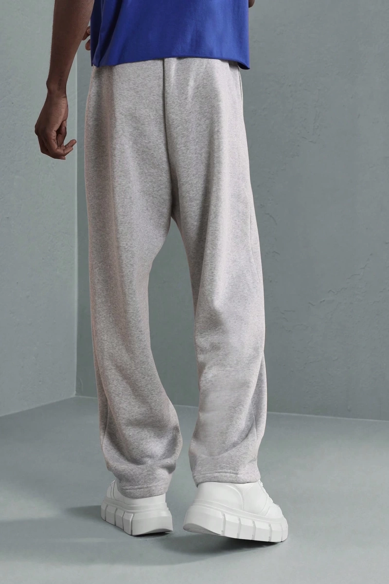 Premium Drop Crotch Eşofman Altı Rahat Kesim Atletik Jogger Yıldız Logolu Ev Giyimi El