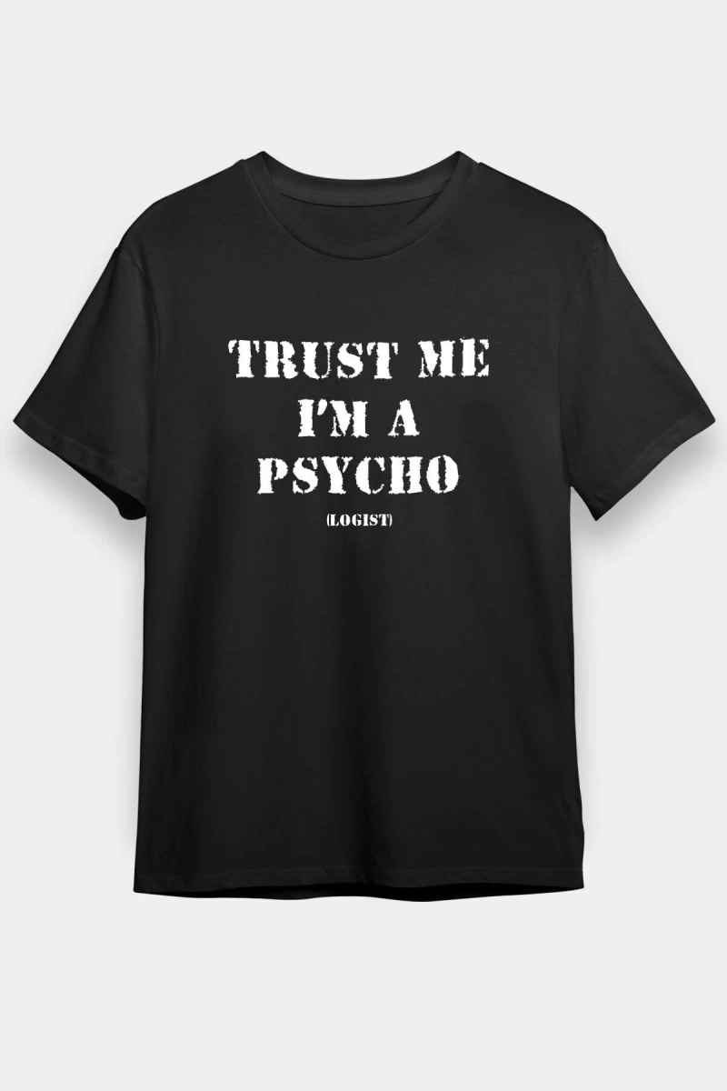 Psikolog Siyah Unisex Tişört T-Shirt