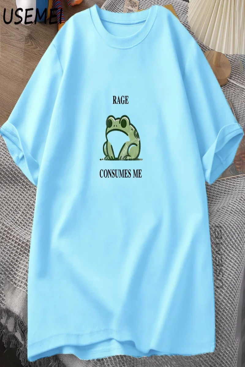 Rage Beni Tüketiyor Kurbağa Vintage T Shirt Erkek Kadın Tee Doğa Sevgilisi Aptal Kurbağa Retr 2820