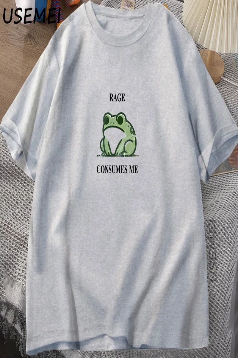 Rage Beni Tüketiyor Kurbağa Vintage T Shirt Erkek Kadın Tee Doğa Sevgilisi Aptal Kurbağa Retr 2820