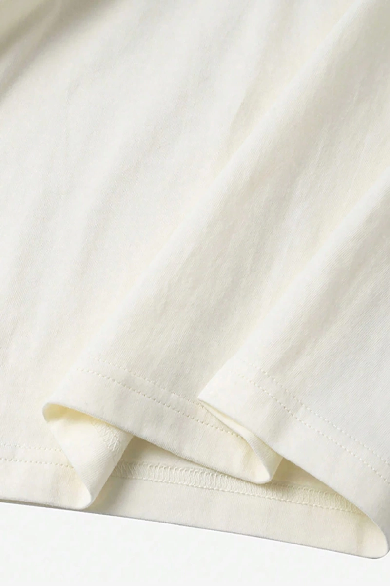 Rahat Çok Yönlü Minimalist Düz Renk Yuvarlak Yaka Kısa Kollu Tişört