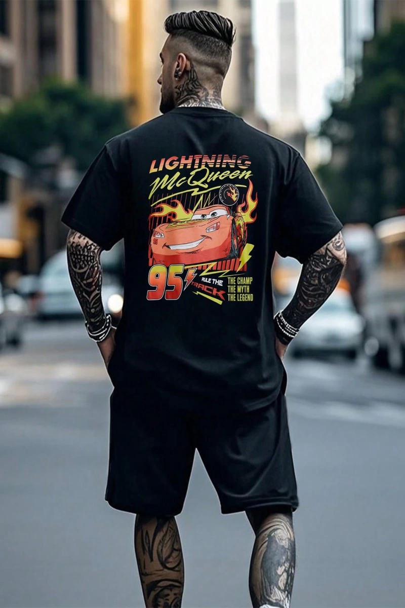 Regular Fit Kısa Kollu Tişört Kısa Set