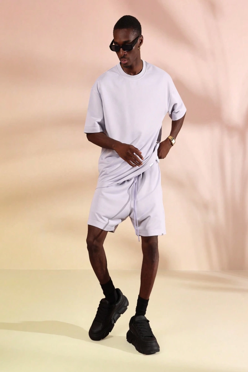 Regular Fit Kısa Kollu Tişört Kısa Set