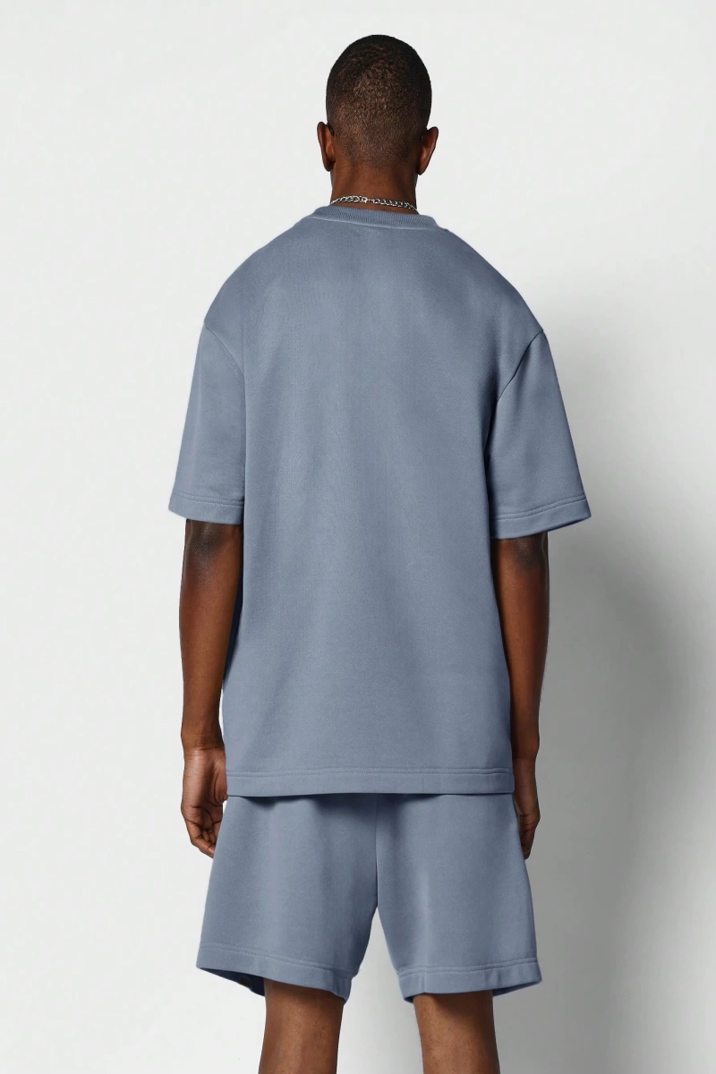 Regular Fit Kısa Kollu Tişört Kısa Set