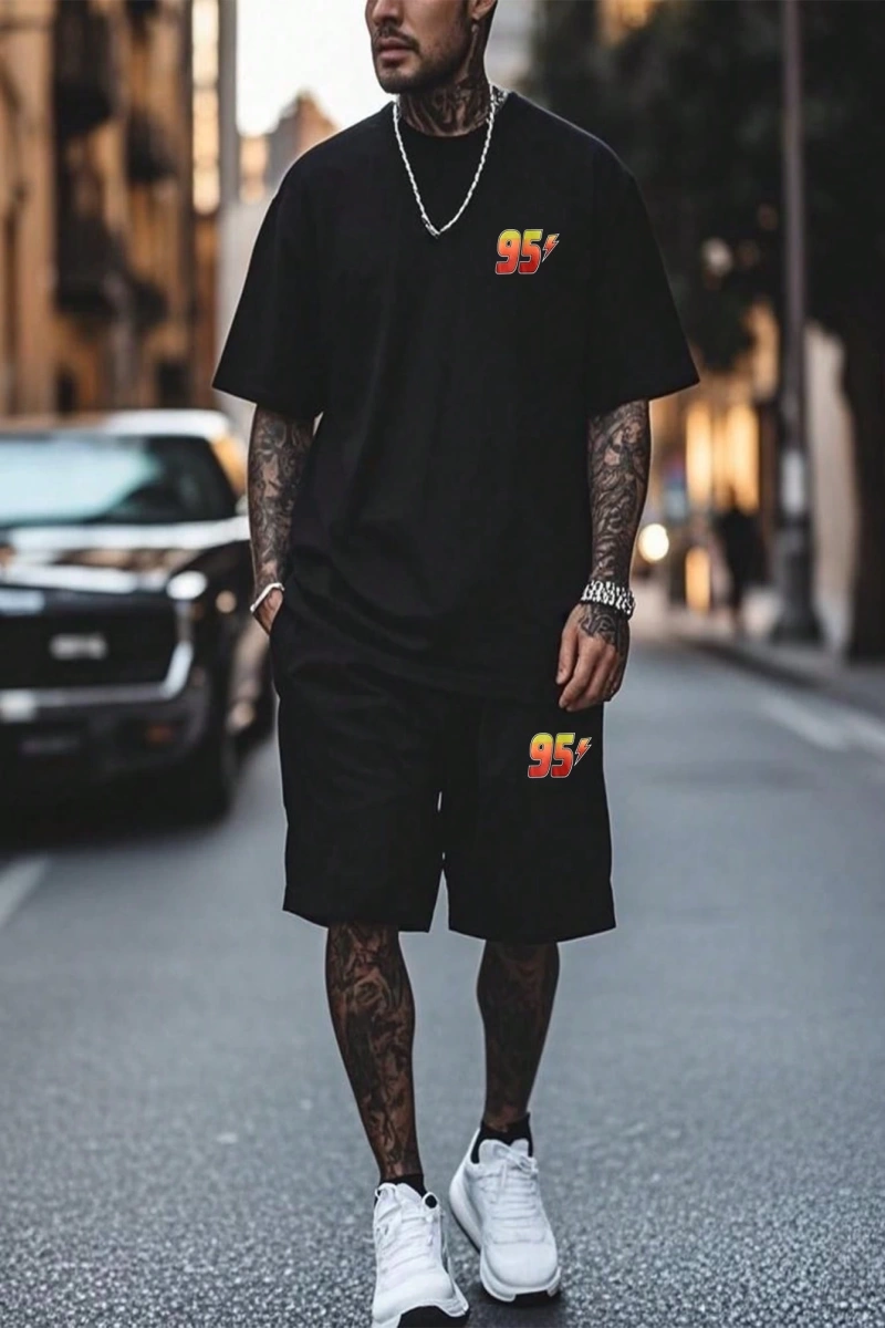 Regular Fit Kısa Kollu Tişört Kısa Set