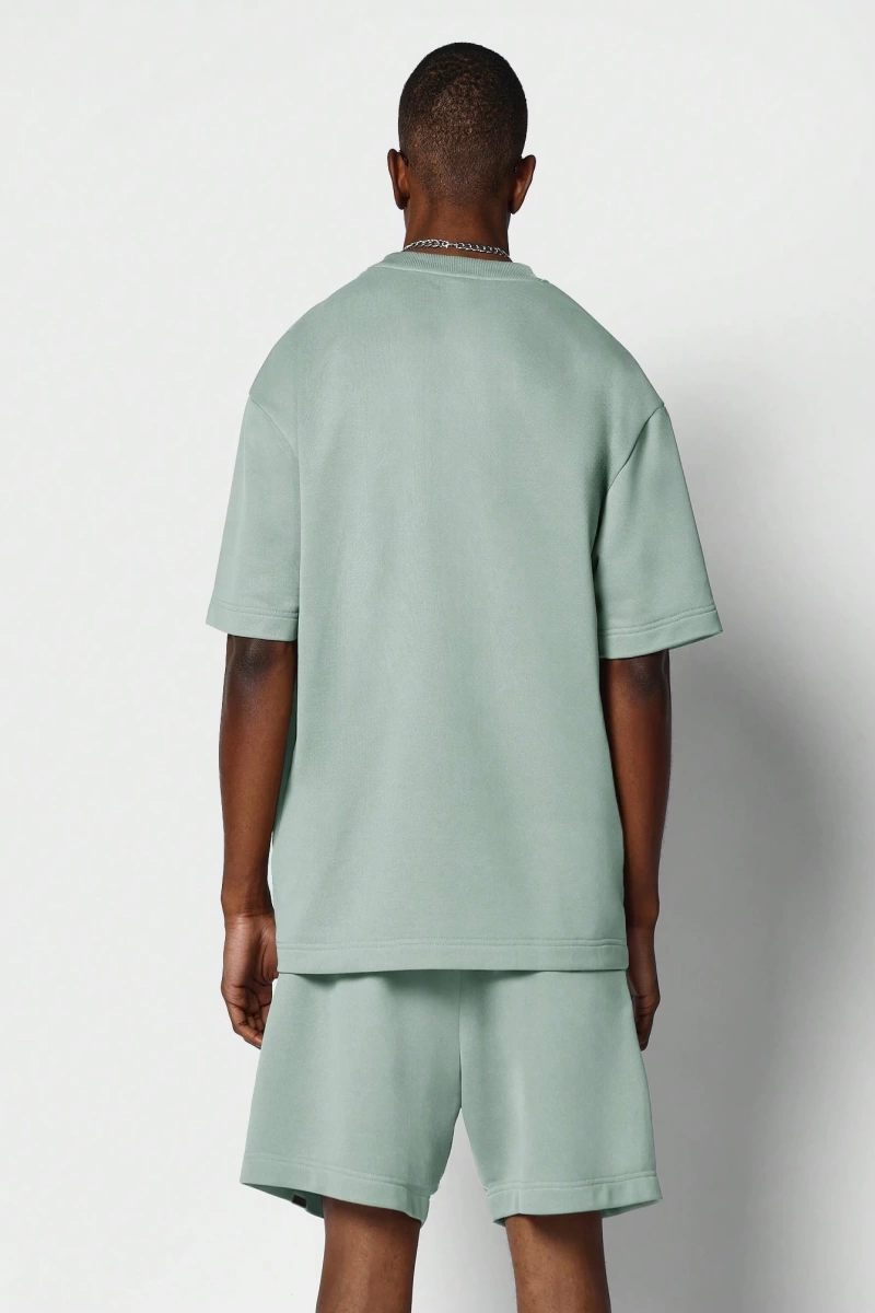 Regular Fit Kısa Kollu Tişört Kısa Set