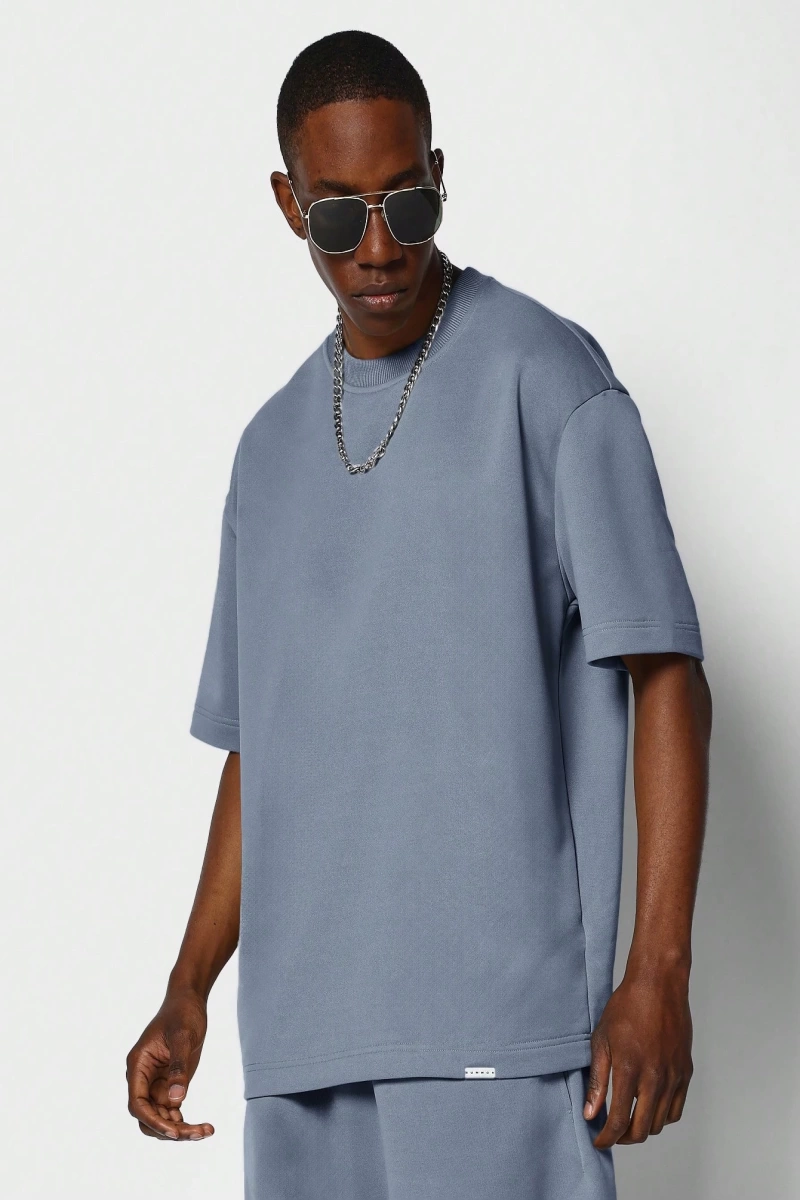 Regular Fit Kısa Kollu Tişört Kısa Set