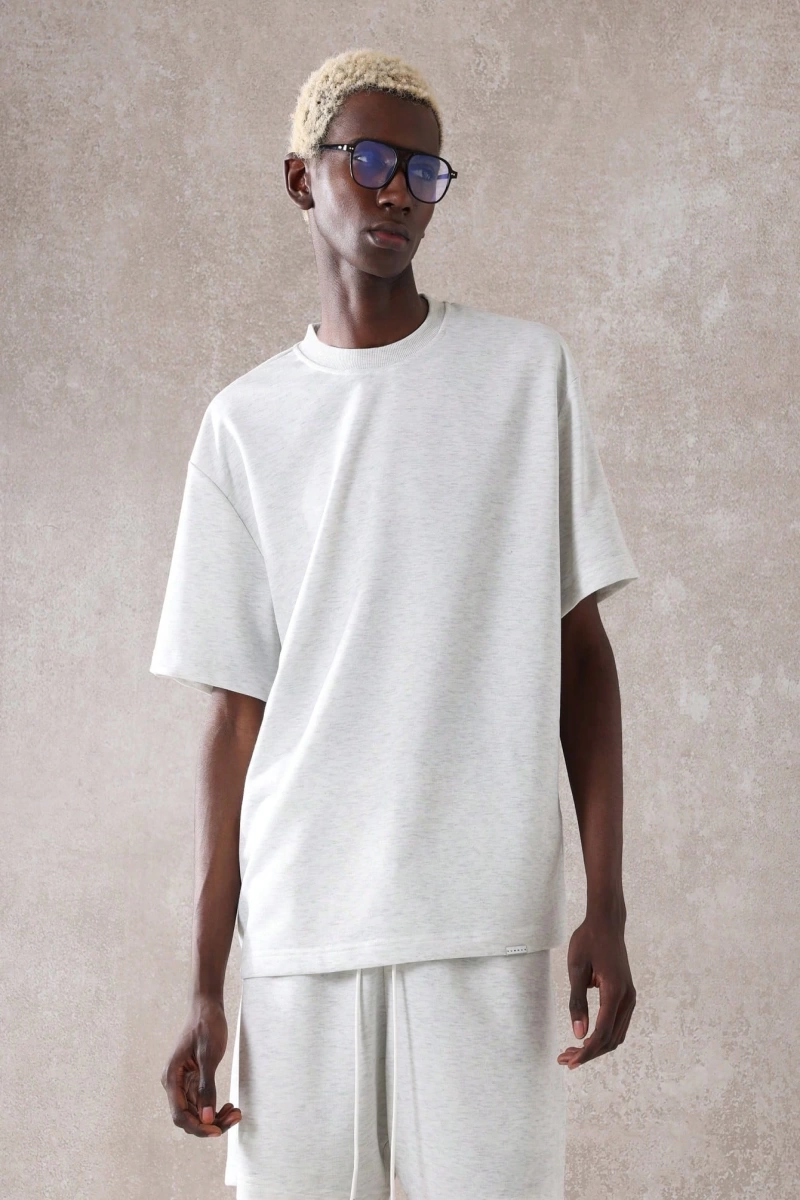 Regular Fit Kısa Kollu Tişört Kısa Set