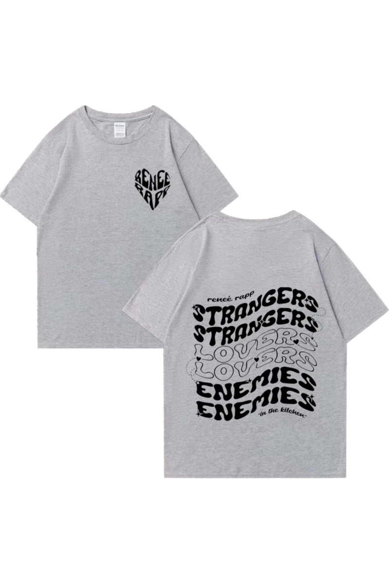 Renee Rapp yabancılarla severler için düşmanlar baskı T Shirt erkek kadın vintage giyim boy k