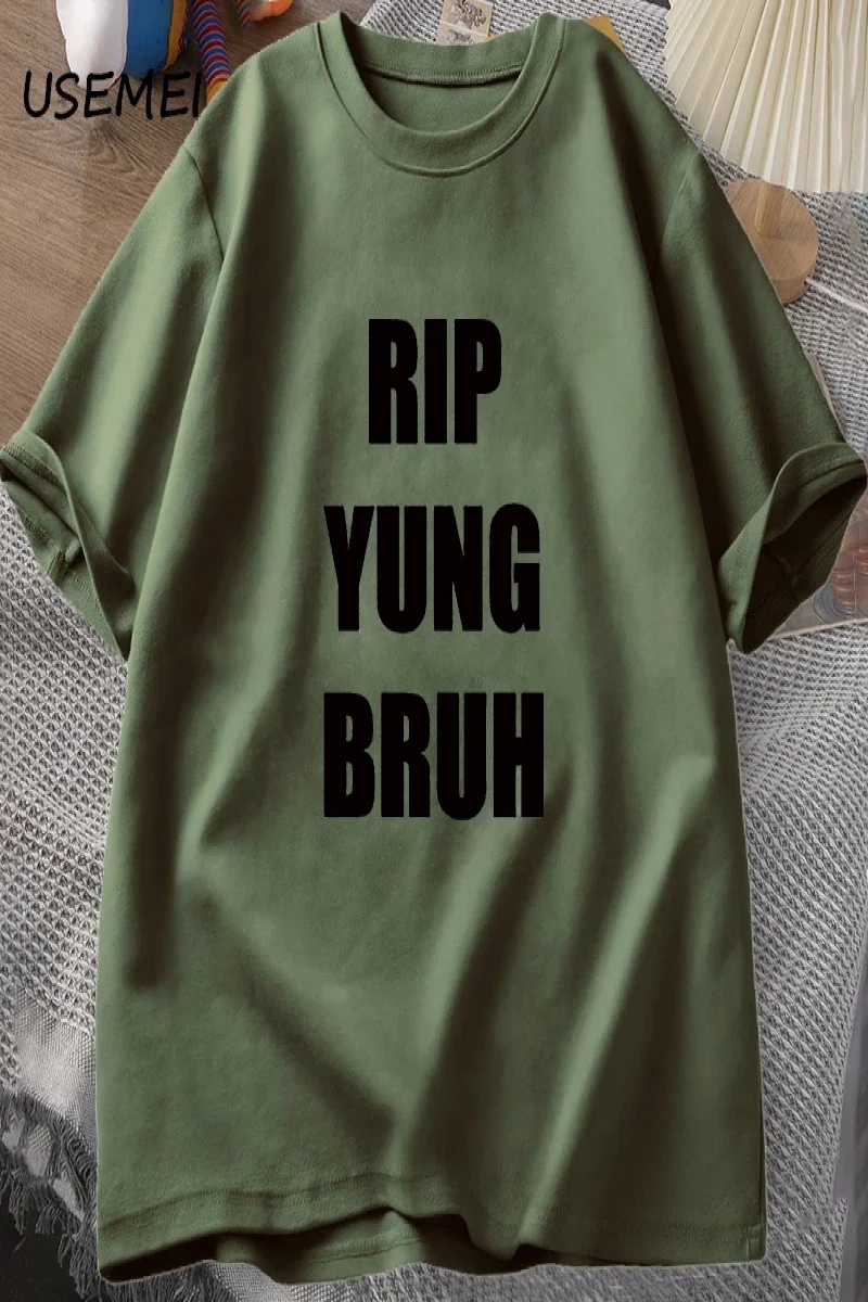 RIP YUNG BRUH T Shirt Lil Tracy Meme Peep T-shirt Funny Summer Cotton TShirt Tees Oversized T 3087