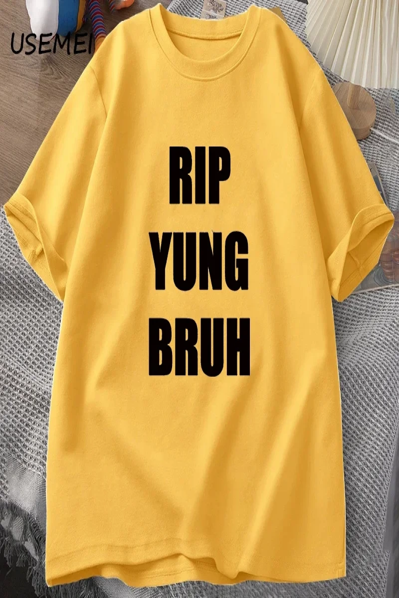 RIP YUNG BRUH T Shirt Lil Tracy Meme Peep T-shirt Funny Summer Cotton TShirt Tees Oversized T 3087