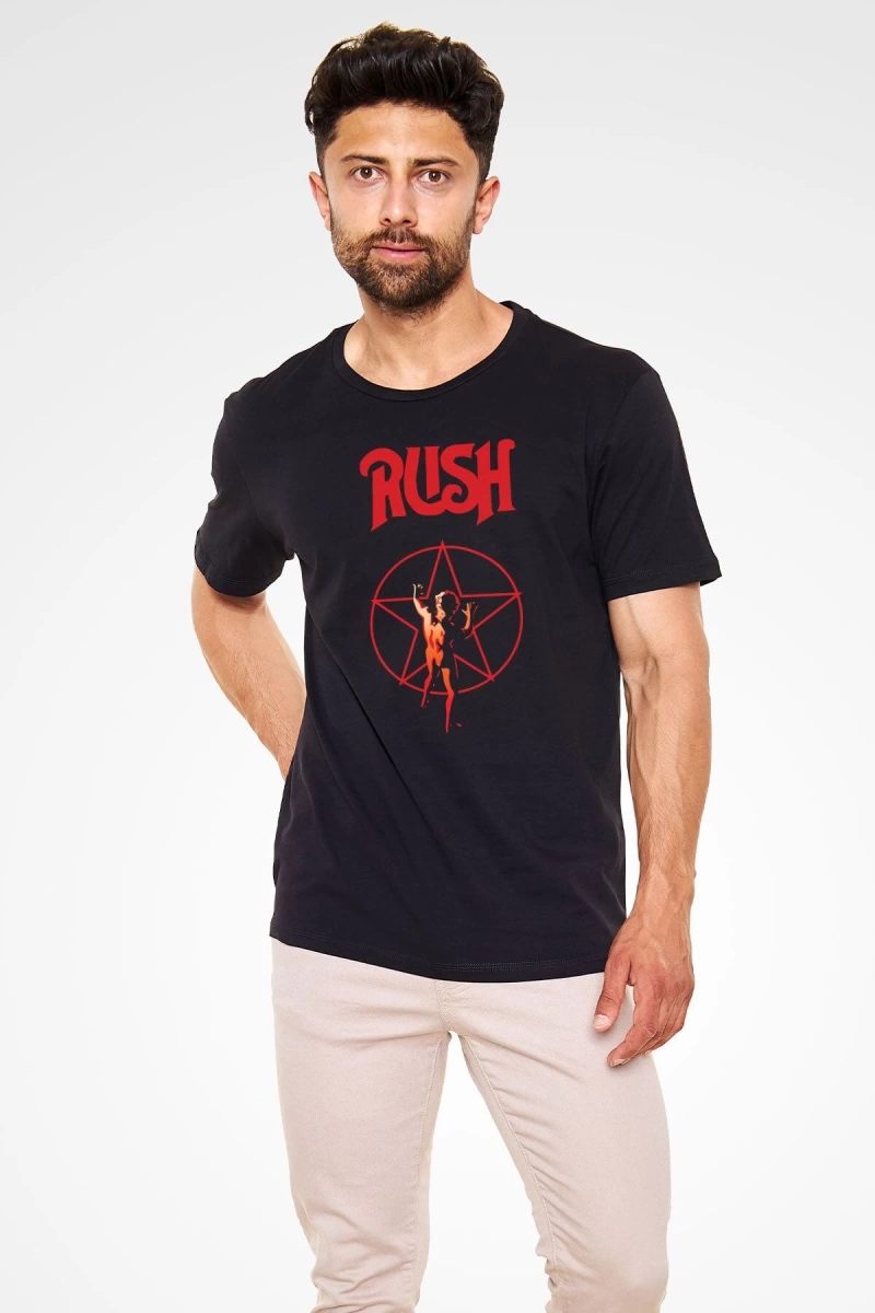 Rush Siyah Unisex Tişört T-Shirt