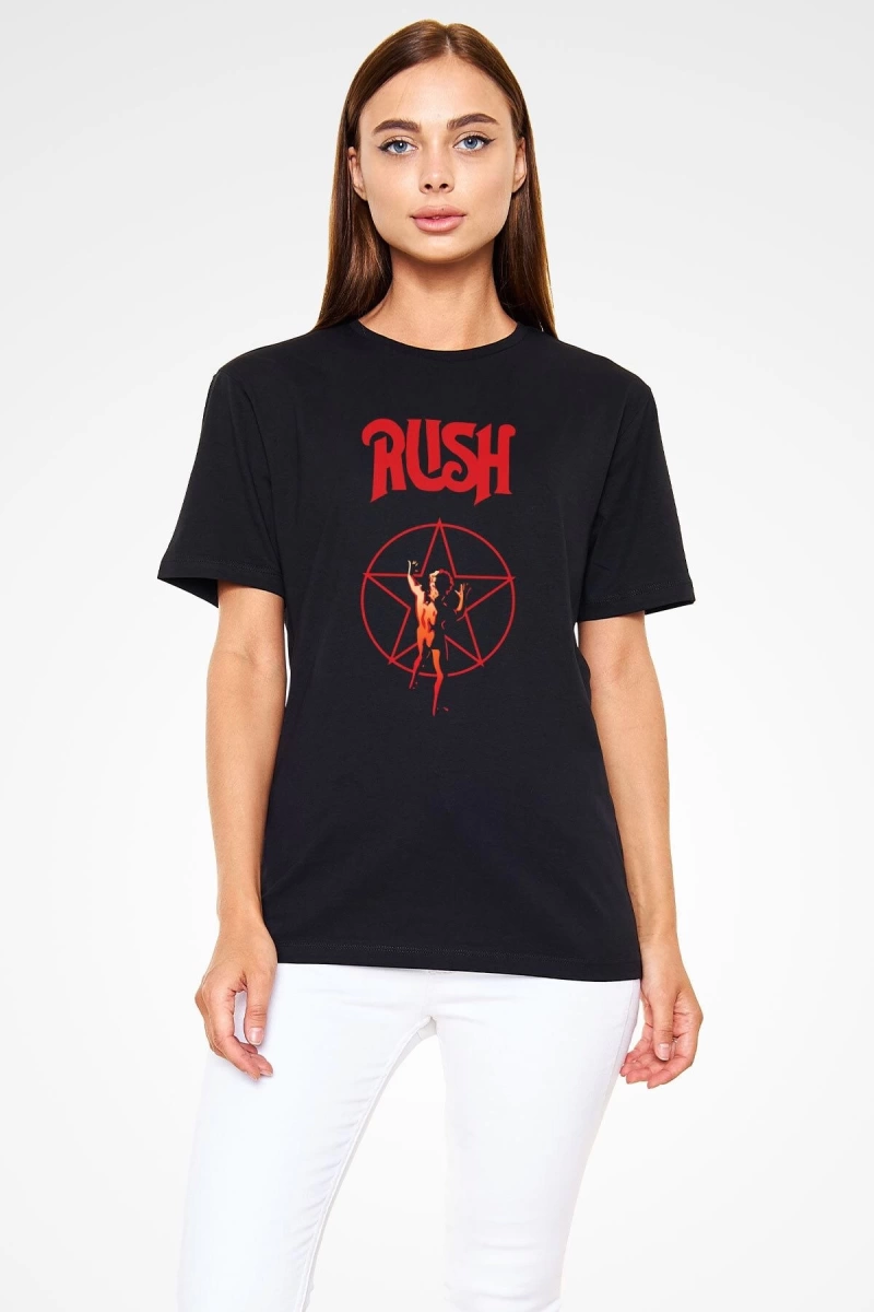 Rush Siyah Unisex Tişört T-Shirt