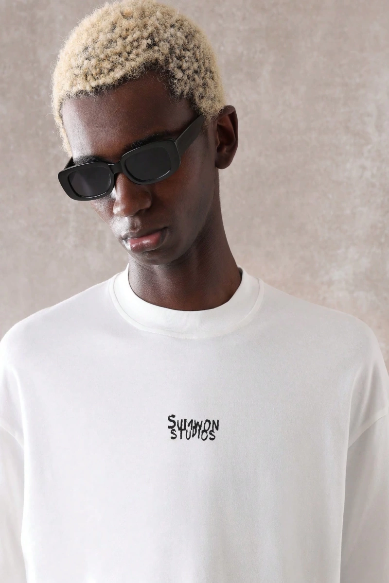 Saint Tropez Grafik Tişört Büyük Boy Rahat Fransız Rivierası Şarap Bardağı Baskılı Yaz