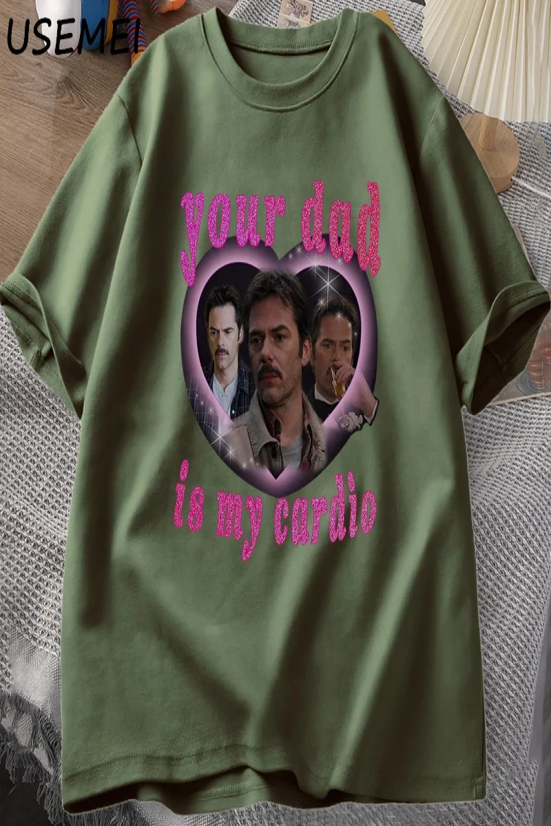 Senin babam benim kardiyo Tshirt baba kuğu Teeerkek kadın grafik baskılı tişört bisik 2912