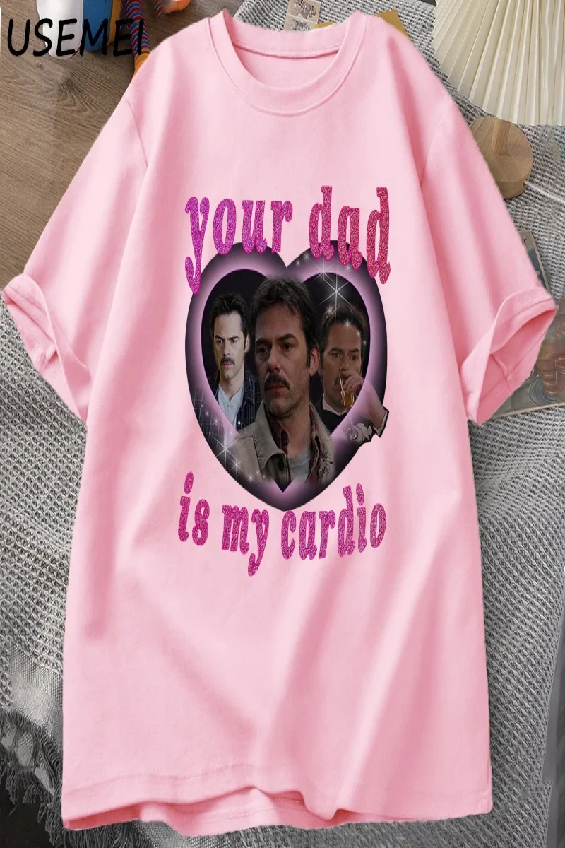 Senin babam benim kardiyo Tshirt baba kuğu Teeerkek kadın grafik baskılı tişört bisik 2912