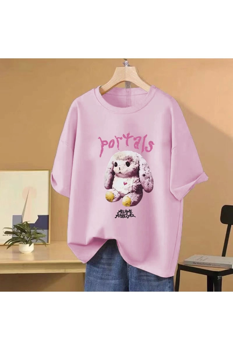 Sıcak Melanie Martinez Portalları Albümü Grafik T Shirt Hip Hop streetwear Erkek Kadın G