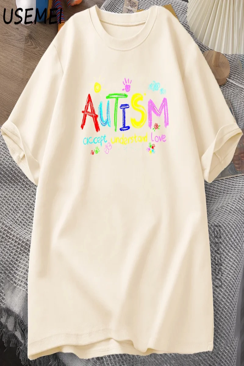 Sıcak otistik kız arkadaşımı seviyorum, lütfen benden uzak durun T-shirt erkek yaz Tee gömlek 2935