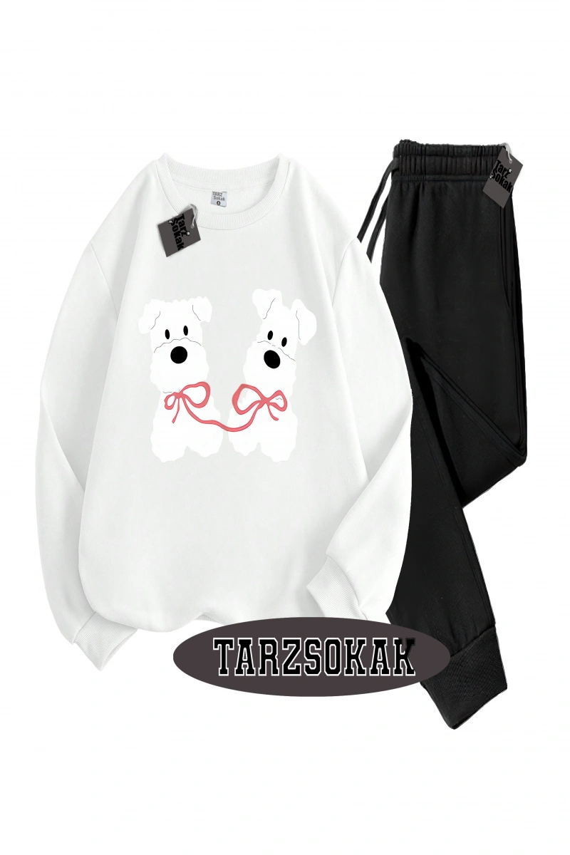 Siyah Kapşonlu film köpek Detaylı ikili TAKIM