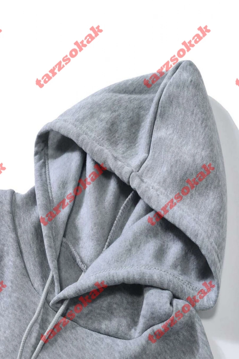 Siyah Kapşonlu Herry Yum Yum Detaylı ikili TAKIM