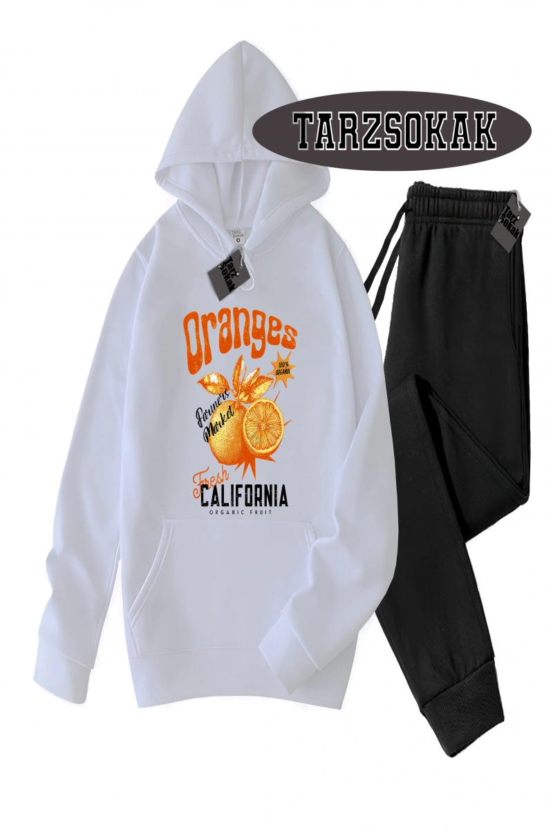 Siyah Kapşonlu Oranges  Detaylı ikili TAKIM