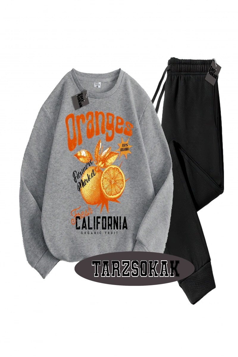 Siyah Kapşonlu Oranges  Detaylı ikili TAKIM