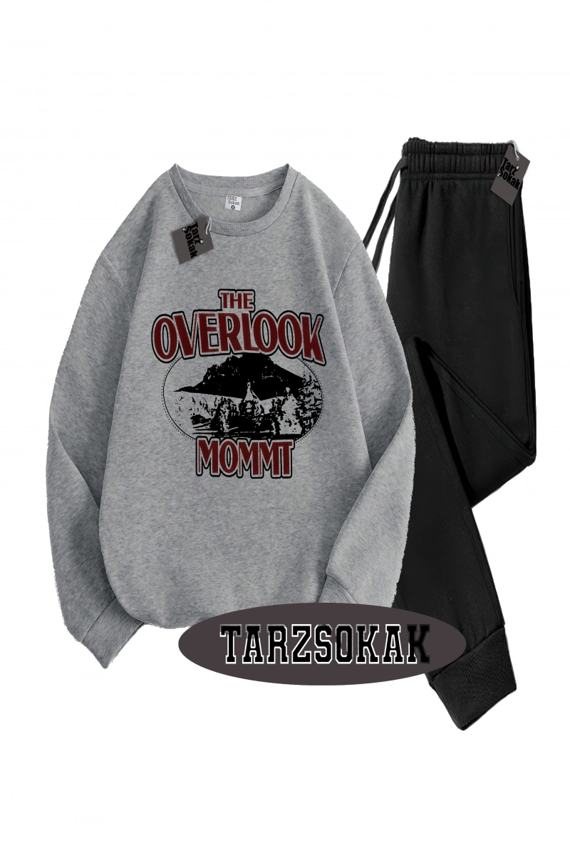 Siyah Kapşonlu Overlook Detaylı ikili TAKIM