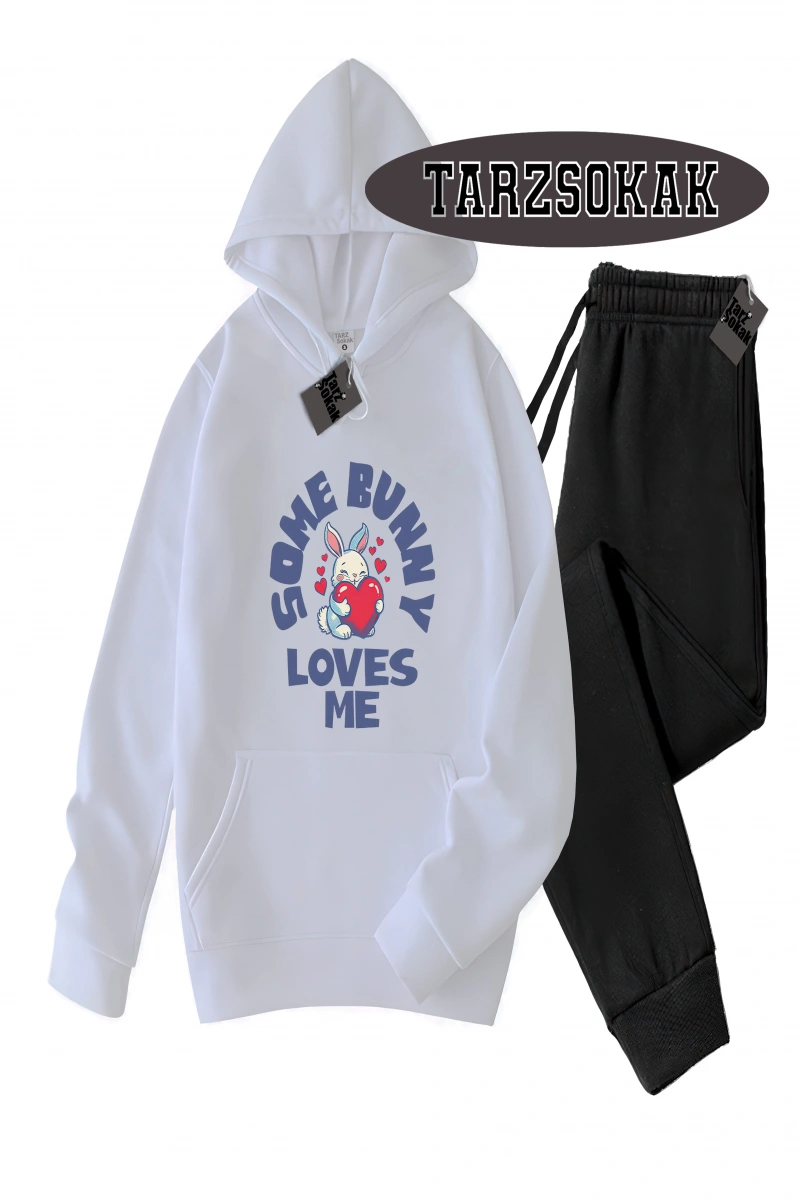 Siyah Kapşonlu Reason Detaylı ikili TAKIM