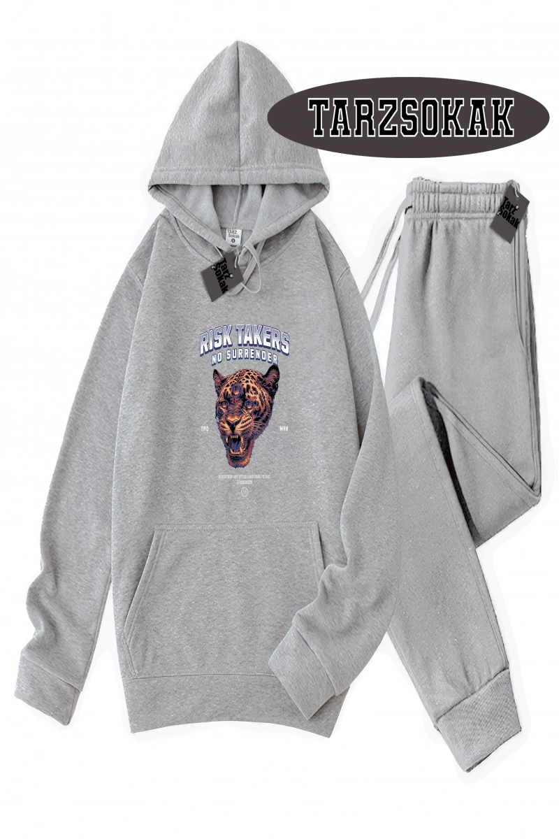 Siyah Kapşonlu Reason Detaylı ikili TAKIM